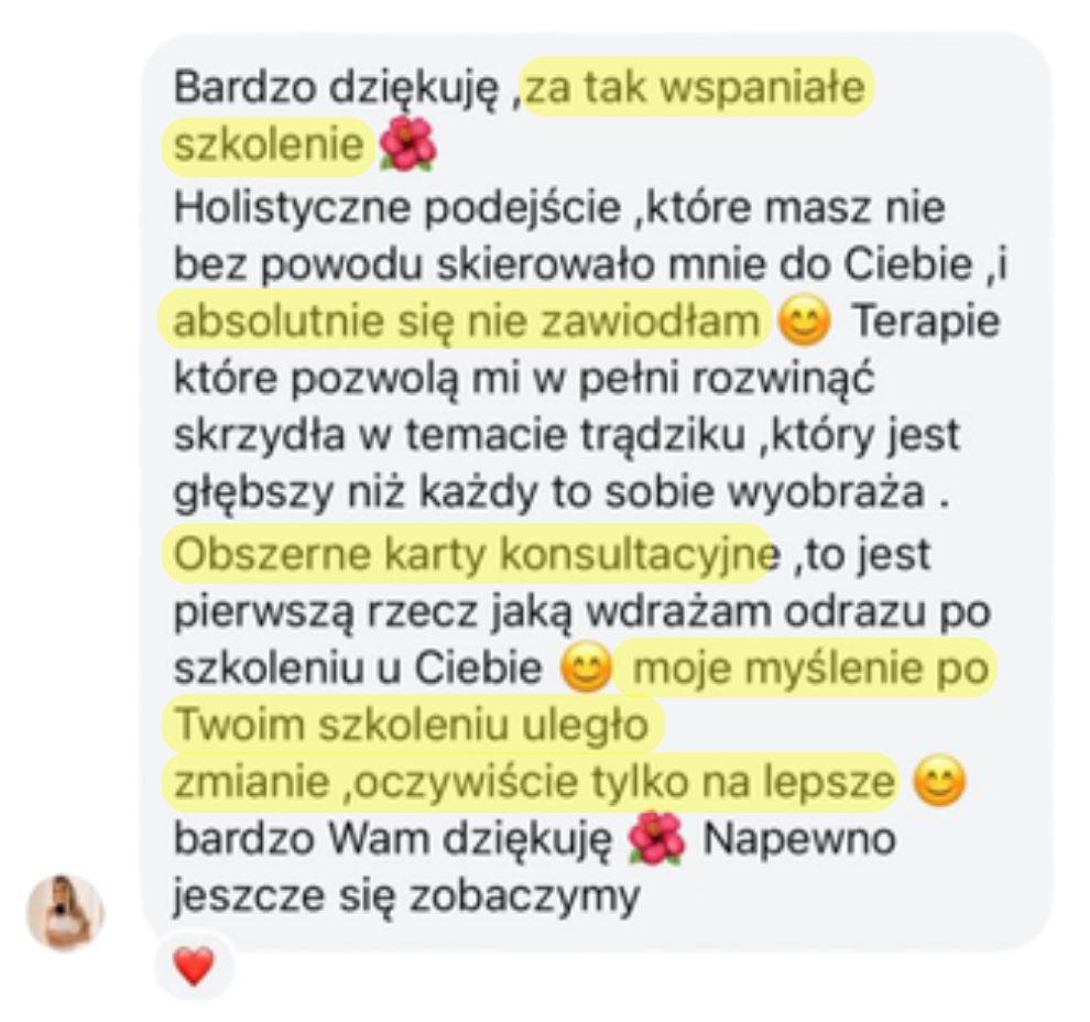 Opinia kursantki: Rewelacyjna wiedza i praktyczne podejście