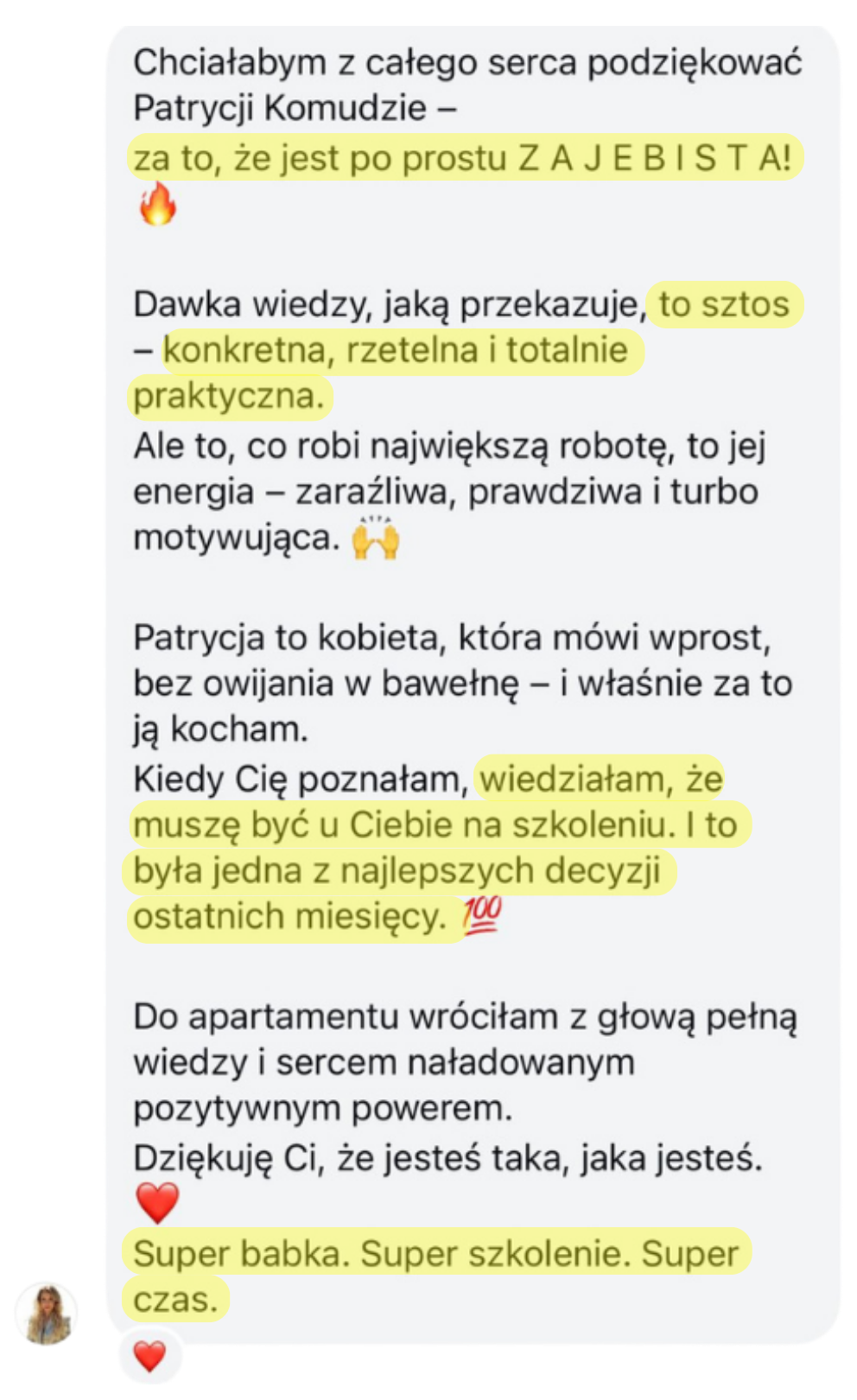 Opinia kursantki: Polecam każdej kosmetolożce